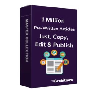 1 Million Pre-Written Articles Bundle